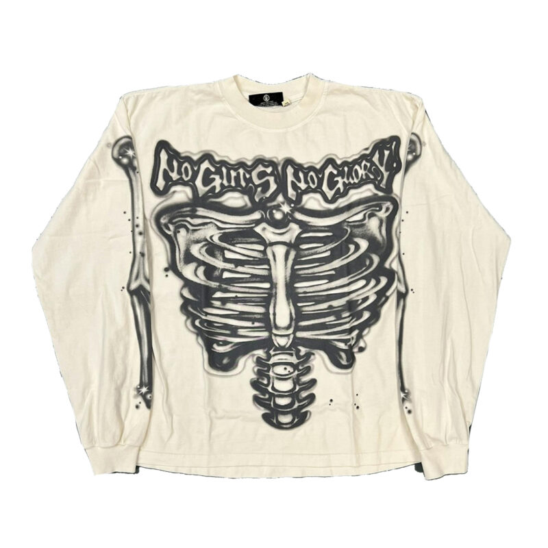 Hellstar Airbrushed Bones Long Sleeve T-Shirt